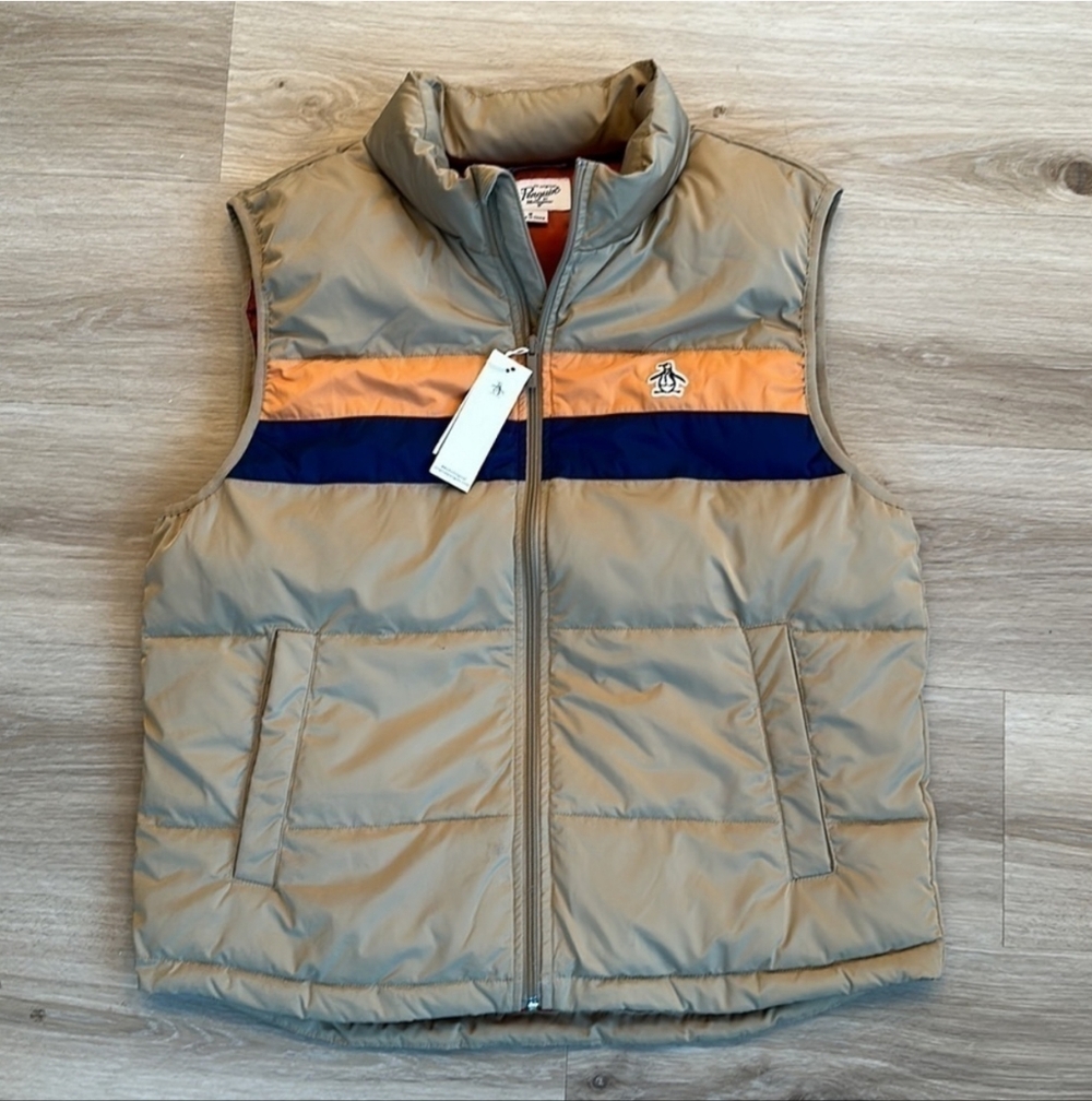 Original Penguin Out Channeled Men's Puffer Vest